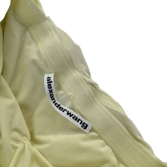 Alexander Wang Interwoven Off Shoulder Mini Dress in Tender Yellow - Picture 5 of 9